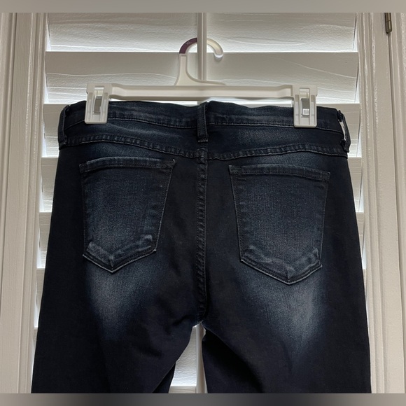 Flying Monkey Black/Blue Dark Wash Low Rise Skinny Jeans - Size 29 - Picture 9 of 9